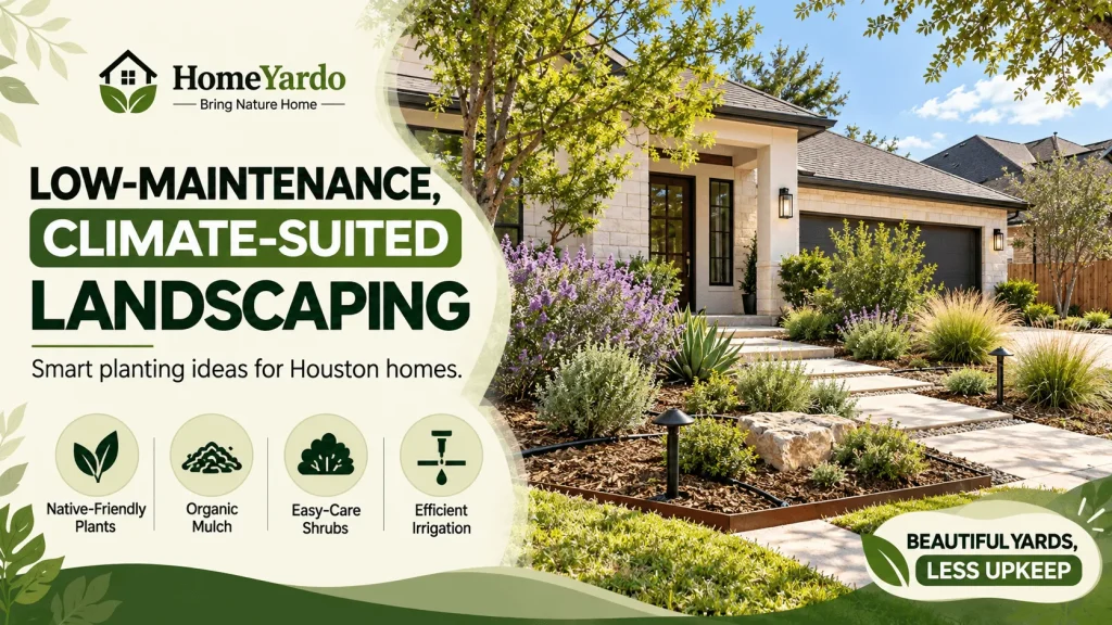 Use Low-Maintenance, Climate-Suited Landscaping