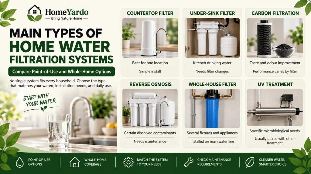 What Are the Main Types of Home Water Filtration Systems
