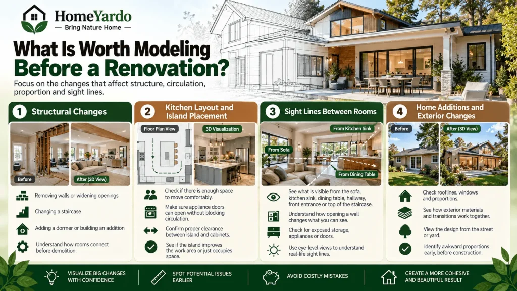 What Is Worth Modeling Before a Renovation