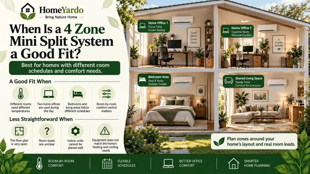 When Is a 4 Zone Mini Split System a Good Fit