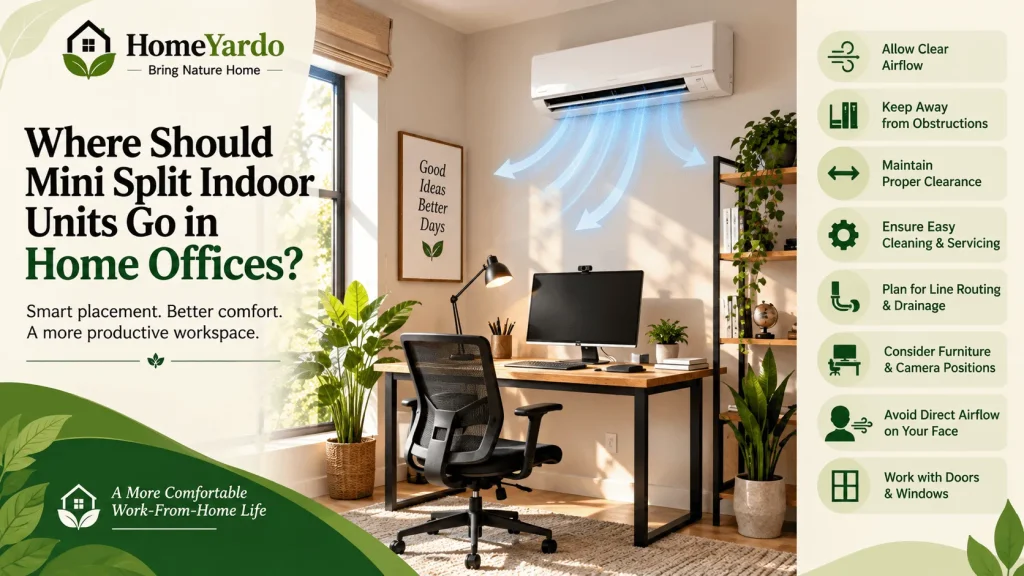 Where Should Mini Split Indoor Units Go in Home Offices