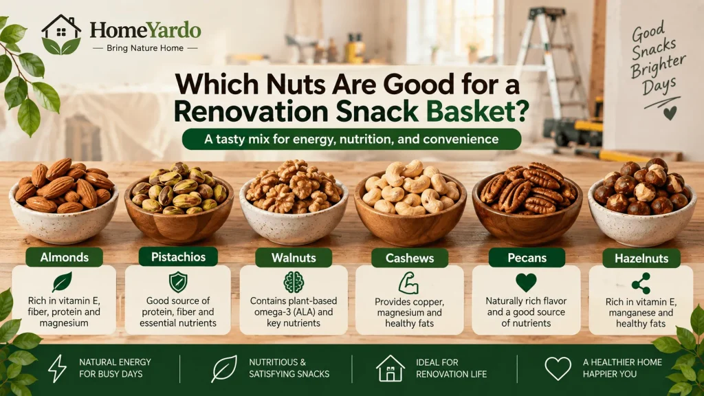 Which Nuts Are Good for a Renovation Snack Basket