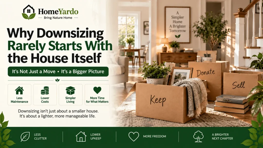 Why Downsizing Rarely Starts With the House Itself