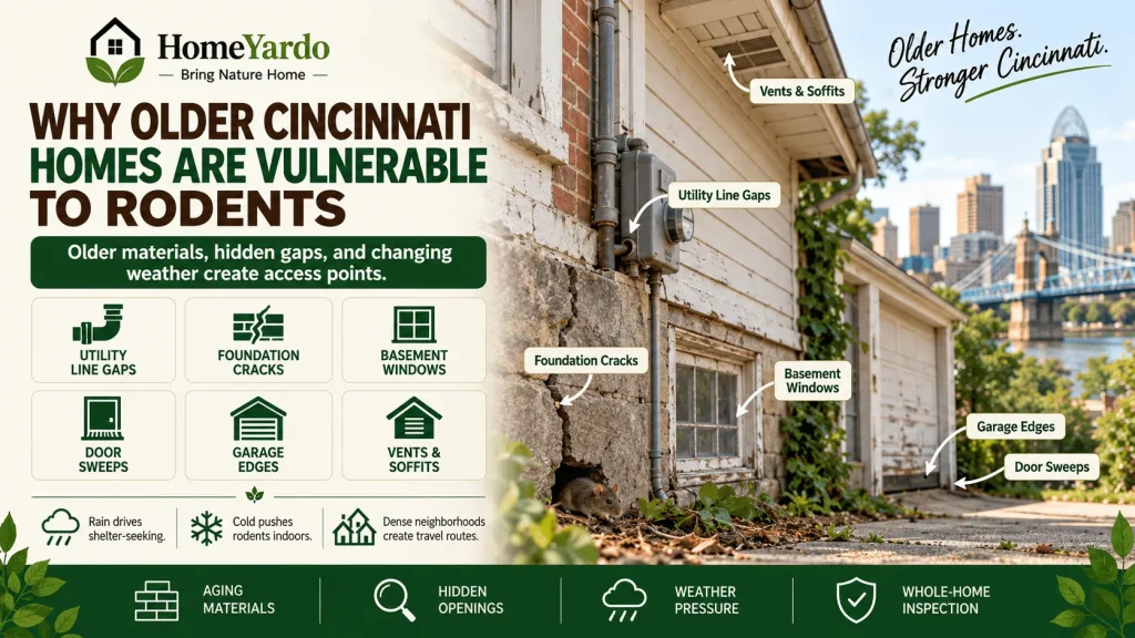 Why Older Cincinnati Homes Are Vulnerable to Rodents