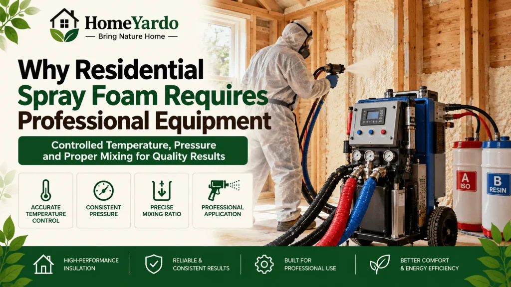 Why Residential Spray Foam Requires Professional Equipment