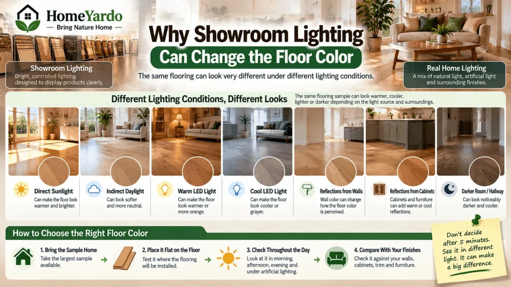 Why Showroom Lighting Can Change the Floor Color