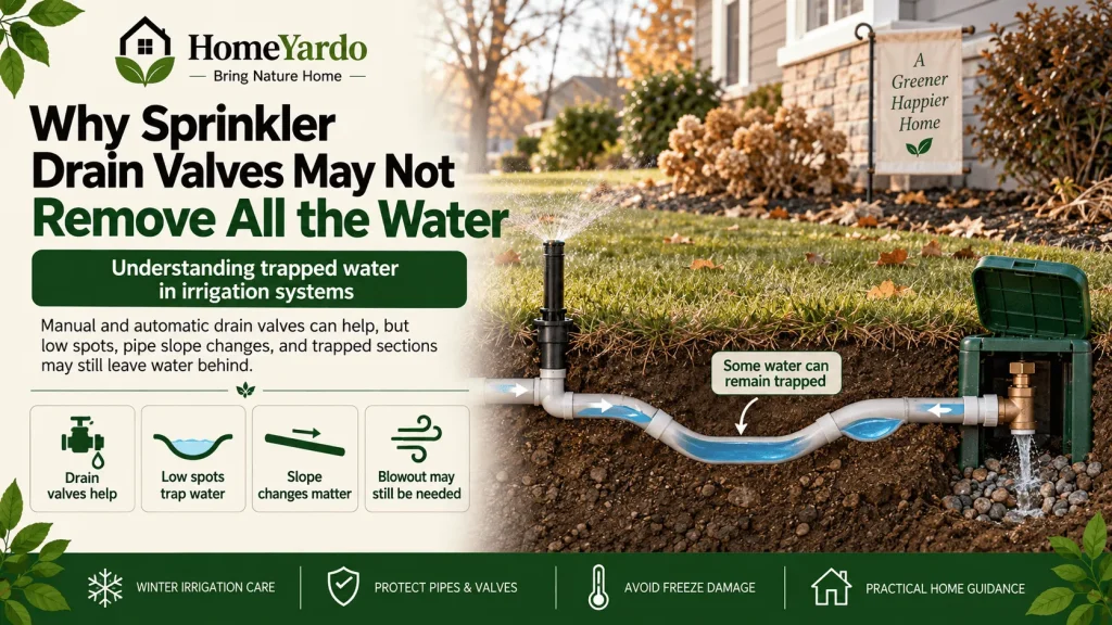 Why Sprinkler Drain Valves May Not Remove All the Water