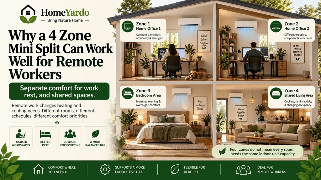 Why a 4 Zone Mini Split Can Work Well for Remote Workers