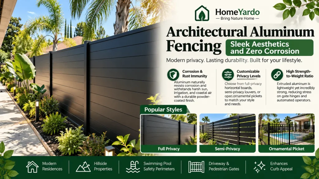 1. Architectural Aluminum Fencing Sleek Aesthetics and Zero Corrosion