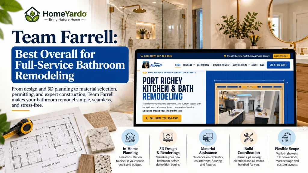 1. Team Farrell: Best Overall for Full-Service Bathroom Remodeling