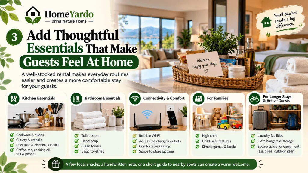 3. Add Thoughtful Essentials That Make Guests Feel At Home