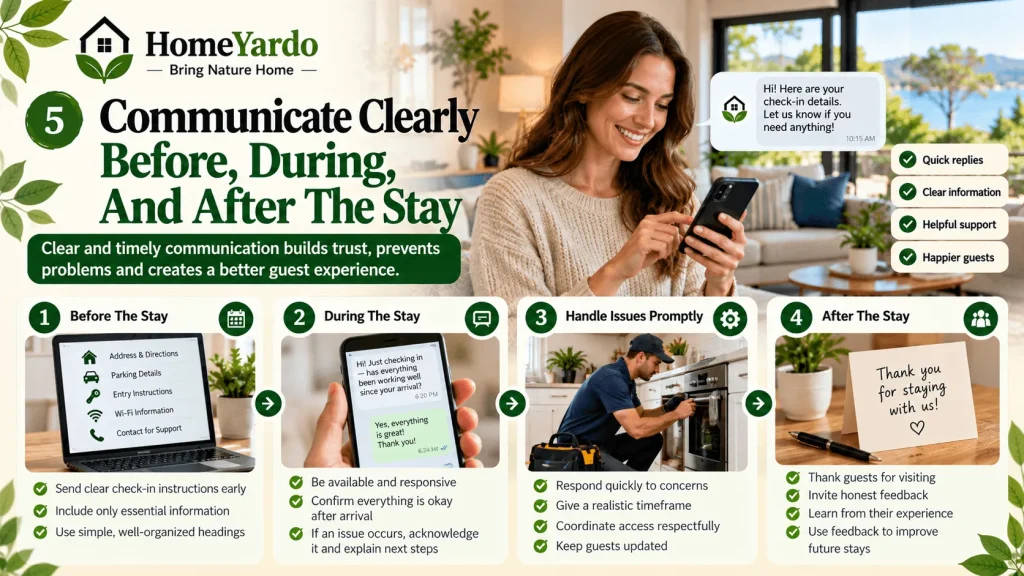 5. Communicate Clearly Before, During, And After The Stay