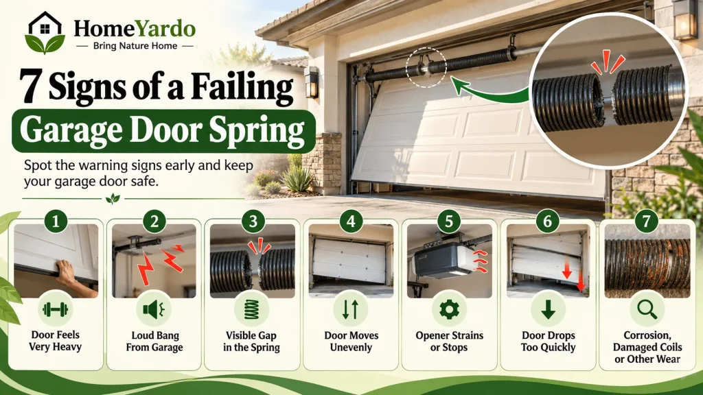 7 Signs of a Failing Garage Door Spring