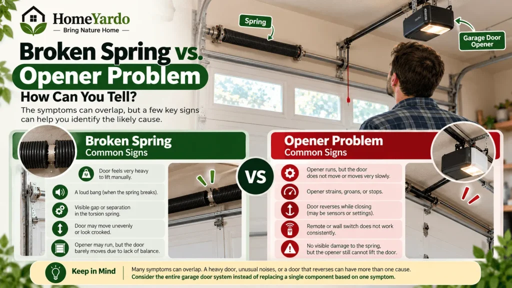 Broken Spring vs. Opener Problem How Can You Tell