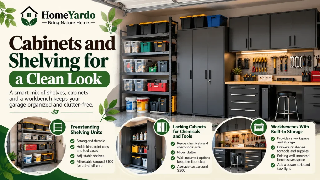 Cabinets and Shelving for a Clean Look
