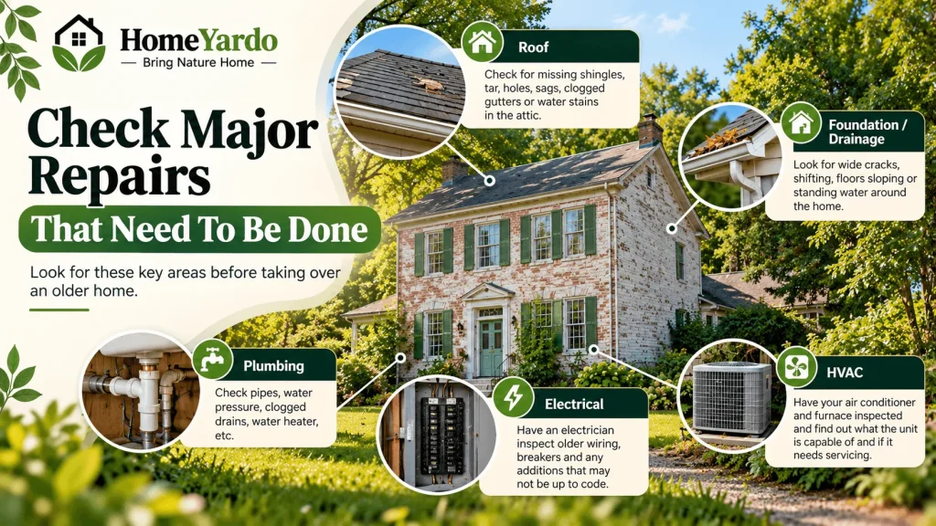 Check Major Repairs That Need To Be Done