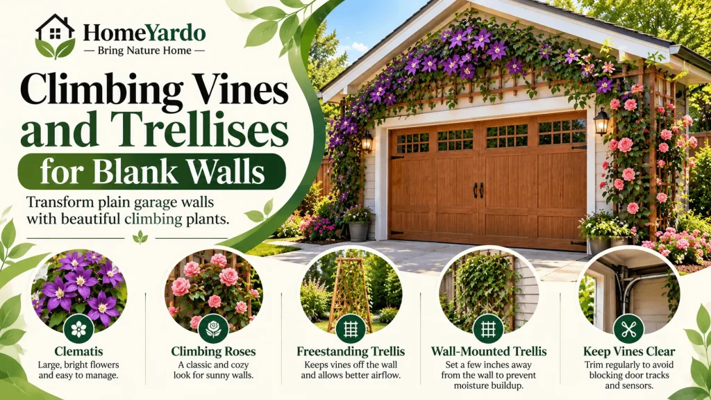 Climbing Vines and Trellises for Blank Walls
