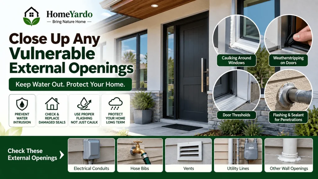 Close Up Any Vulnerable External Openings