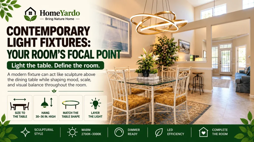 Contemporary Light Fixtures Your Room's Focal Point