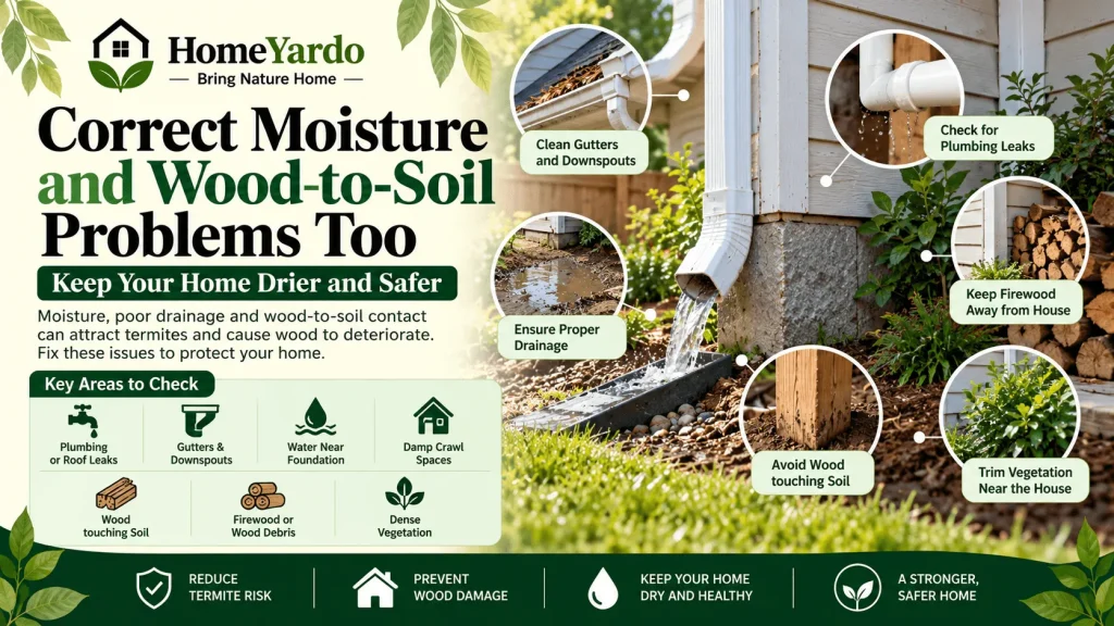 Correct Moisture and Wood-to-Soil Problems Too