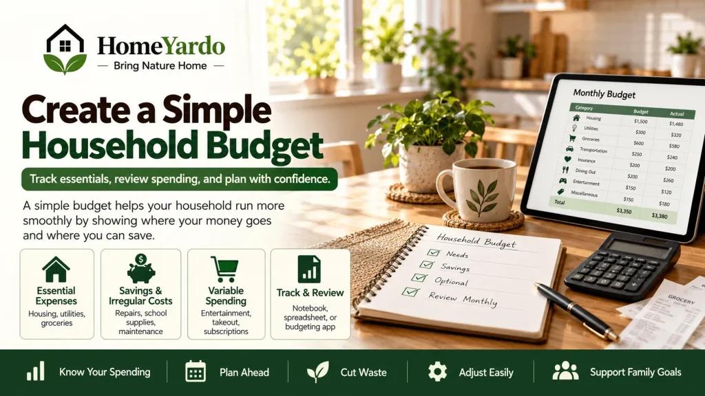 Create a Simple Household Budget