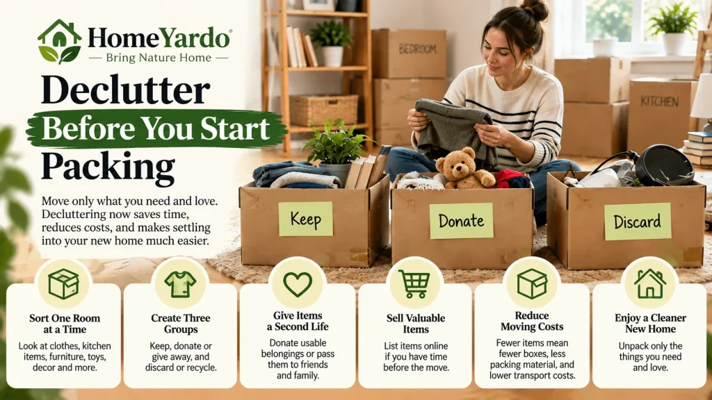 Declutter Before You Start Packing