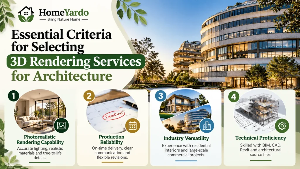 Essential Criteria for Selecting 3D Rendering Services for Architecture