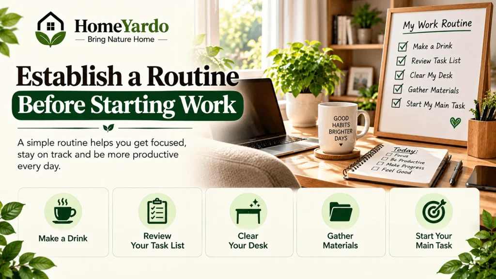 Establish a Routine Before Starting Work