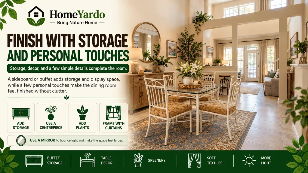 Finish With Storage And Personal Touches