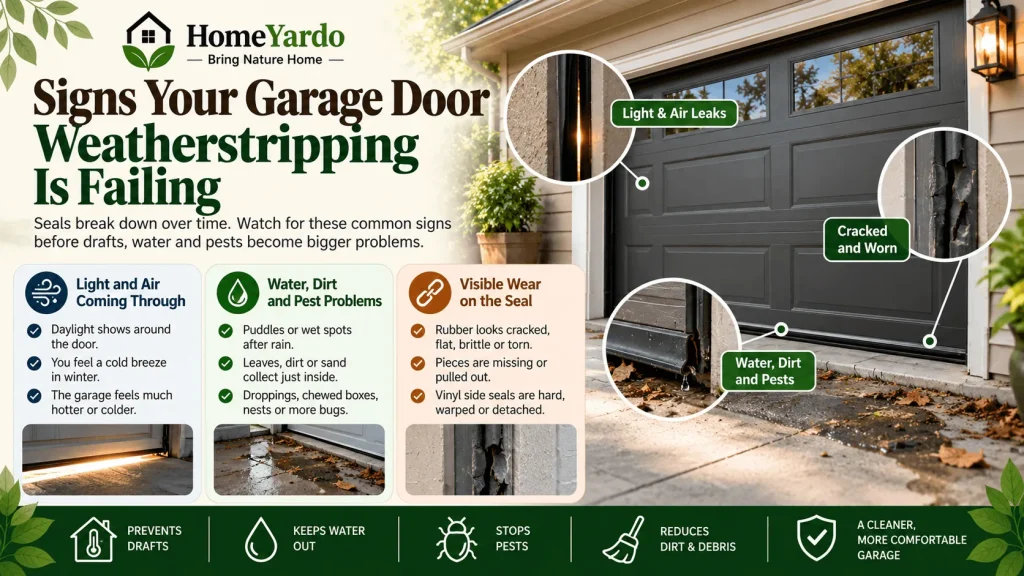Signs Your Garage Door Weatherstripping Is Failing