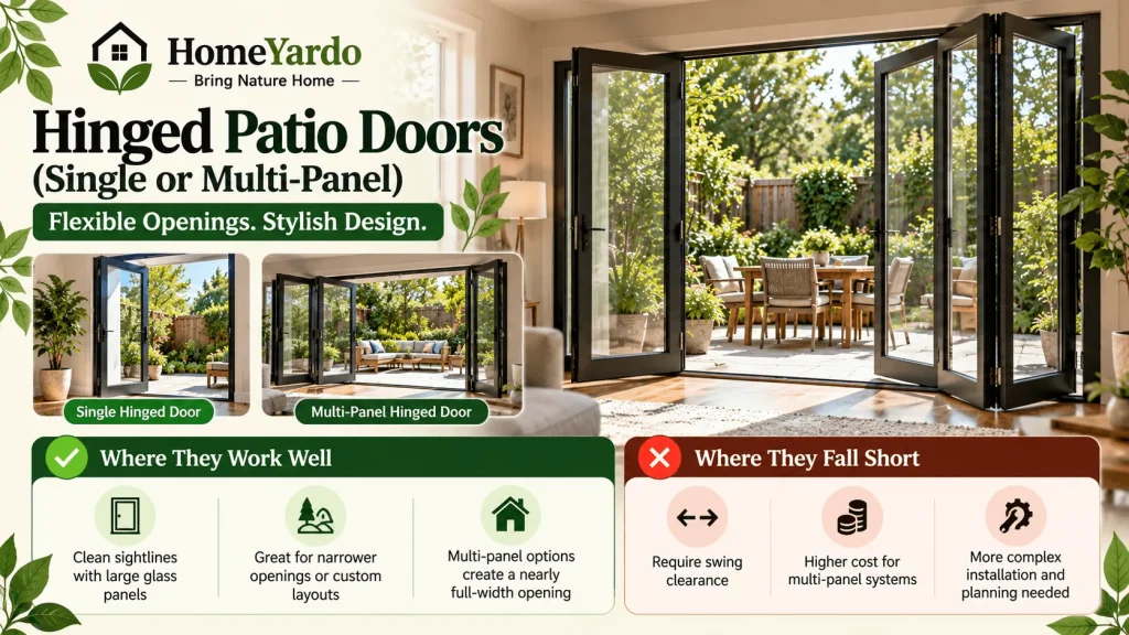 Hinged Patio Doors (Single or Multi-Panel)