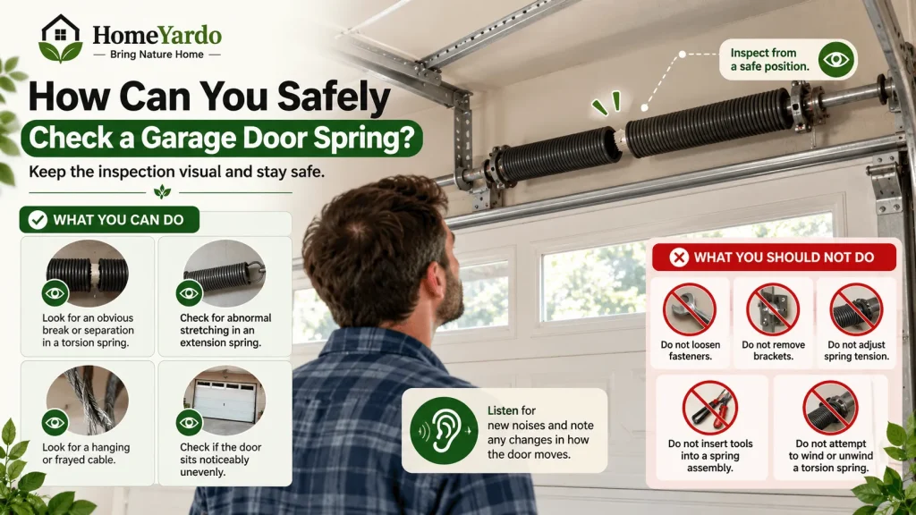 How Can You Safely Check a Garage Door Spring