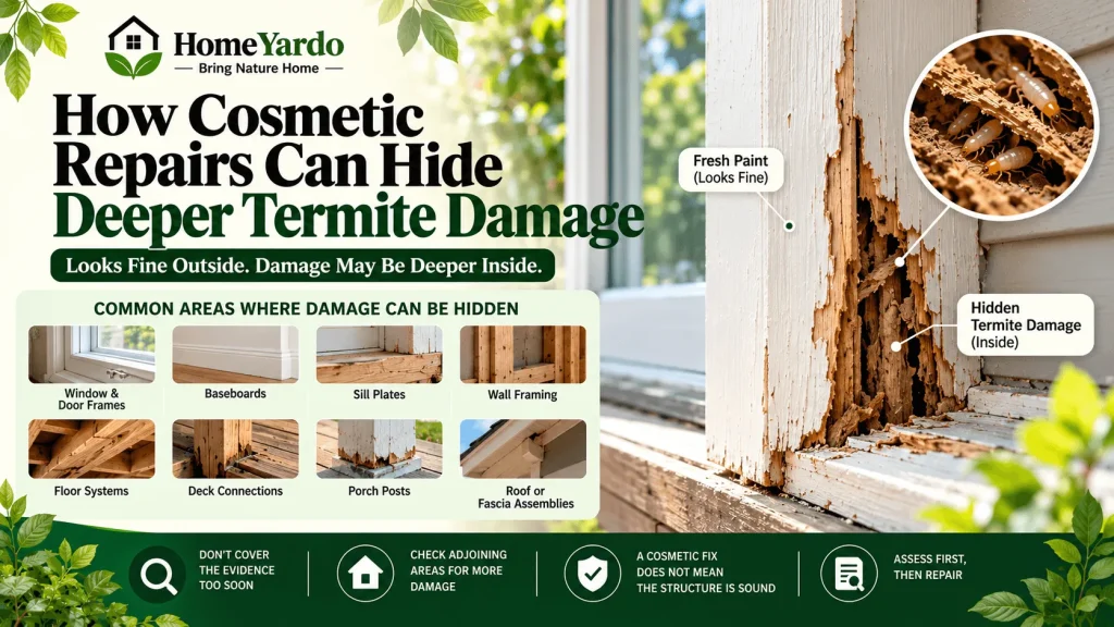 How Cosmetic Repairs Can Hide Deeper Termite Damage
