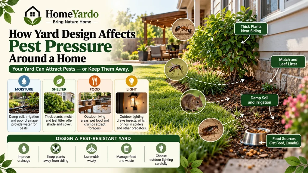 How Yard Design Affects Pest Pressure Around a Home