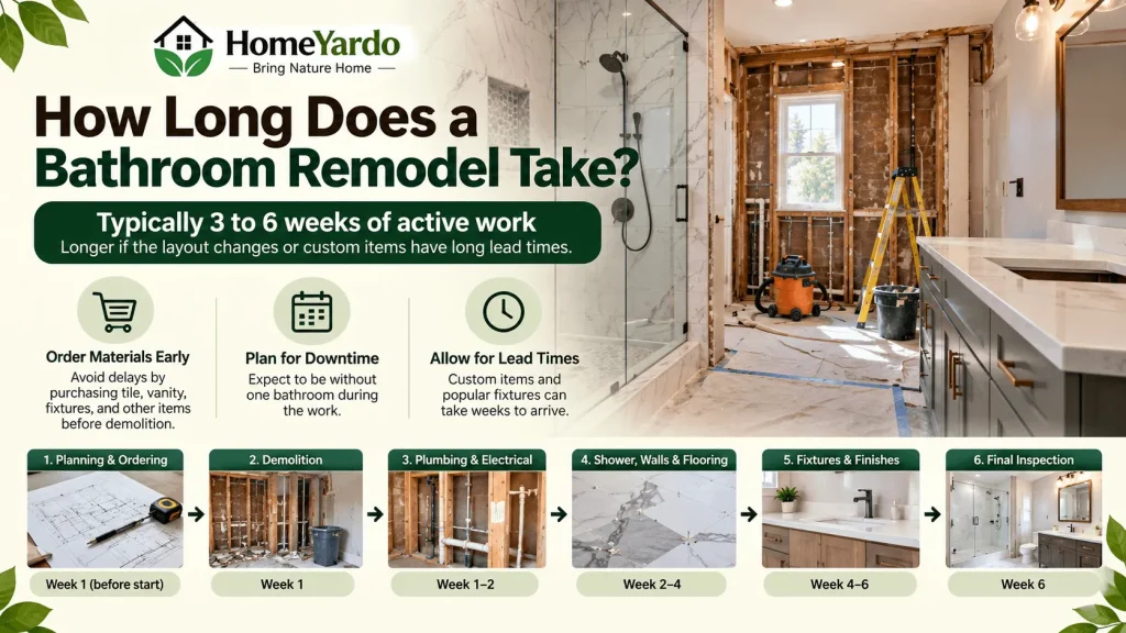 How long does a bathroom remodel take