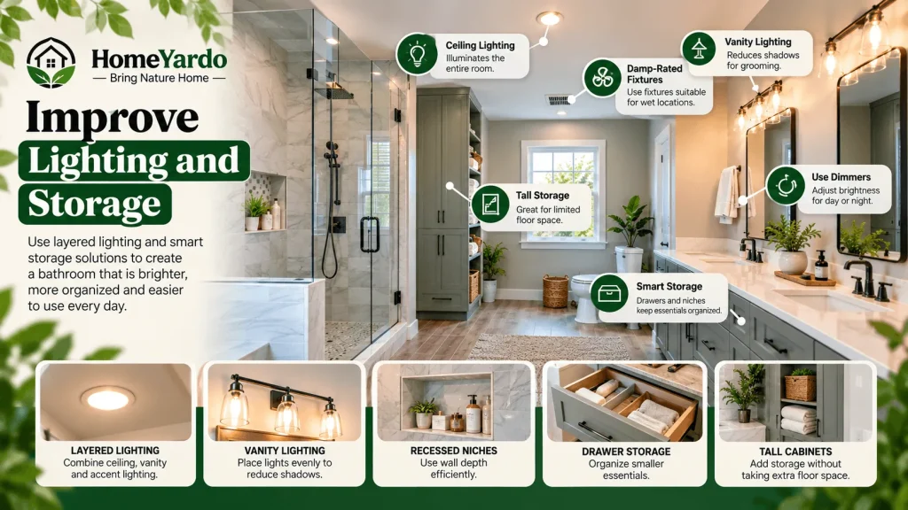 Improve Lighting and Storage