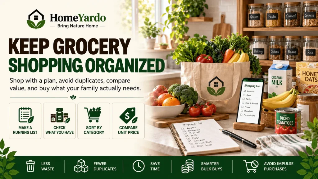 Keep Grocery Shopping Organized