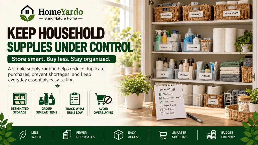 Keep Household Supplies Under Control
