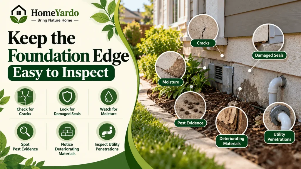 Keep the Foundation Edge Easy to Inspect