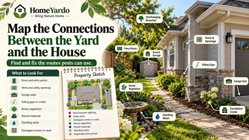 Map the Connections Between the Yard and the House