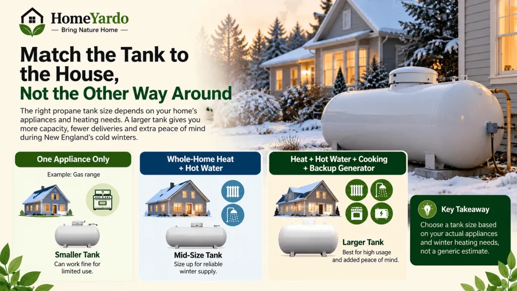 Match the Tank to the House, Not the Other Way Around