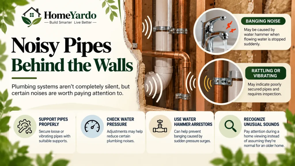 Noisy Pipes Behind the Walls