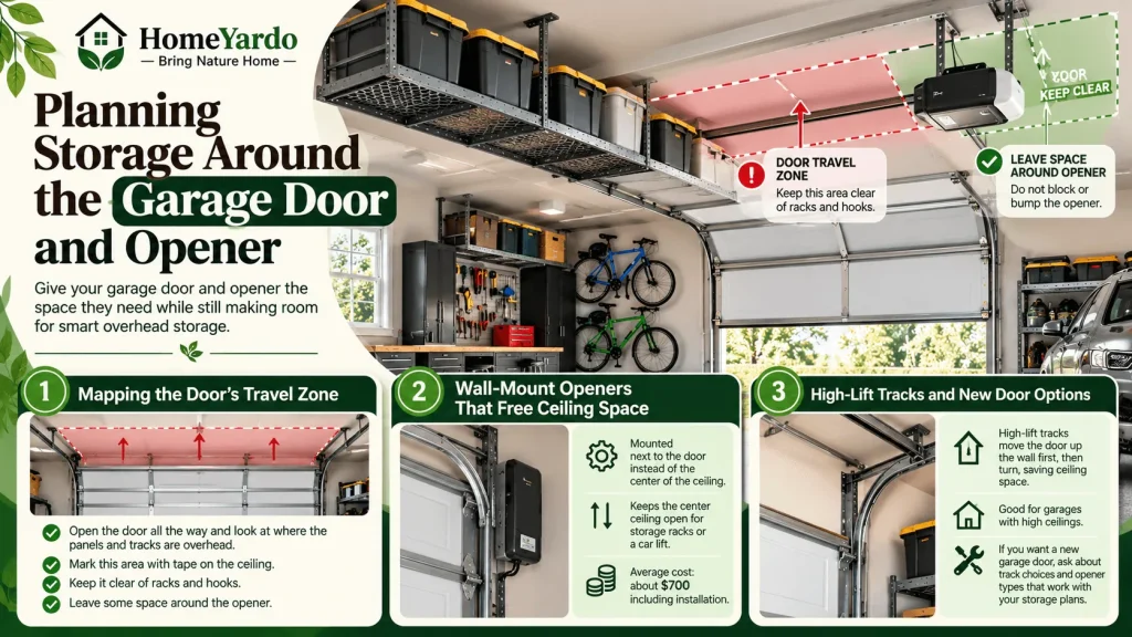 Planning Storage Around the Garage Door and Opener