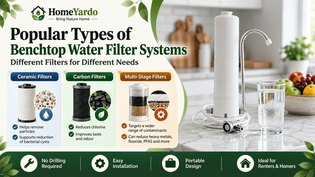 Popular Types of Benchtop Water Filter Systems