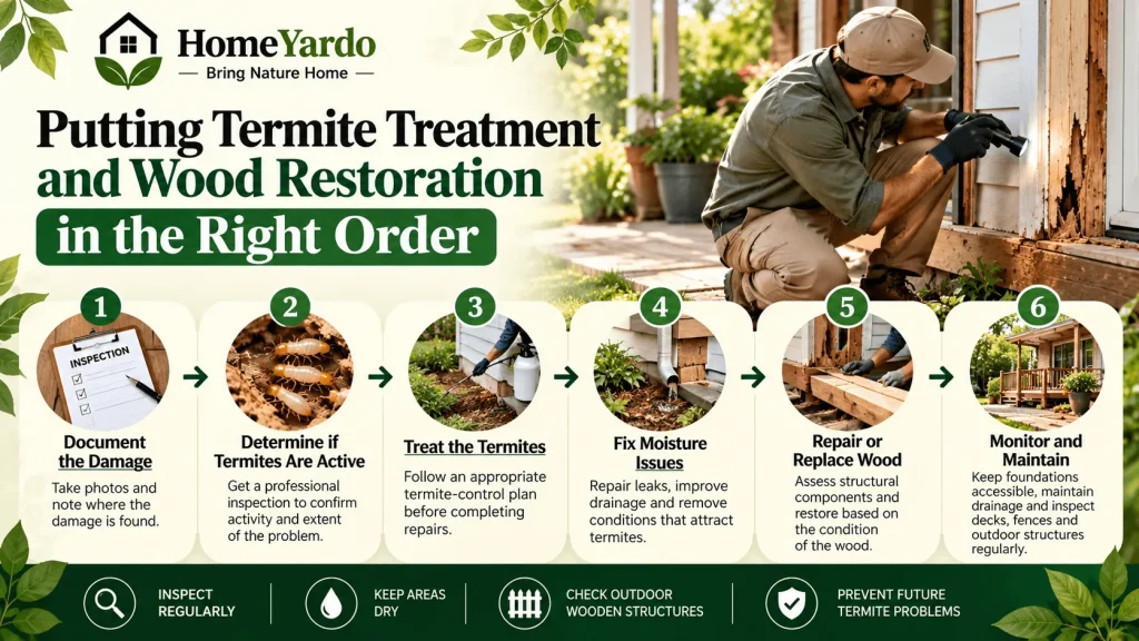 Putting Termite Treatment and Wood Restoration in the Right Order