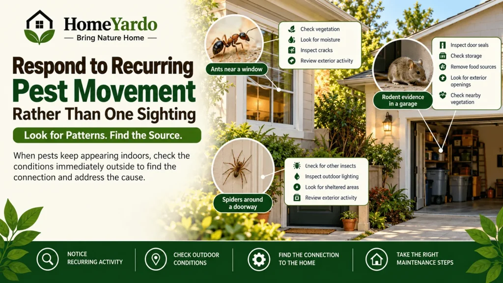 Respond to Recurring Pest Movement Rather Than One Sighting