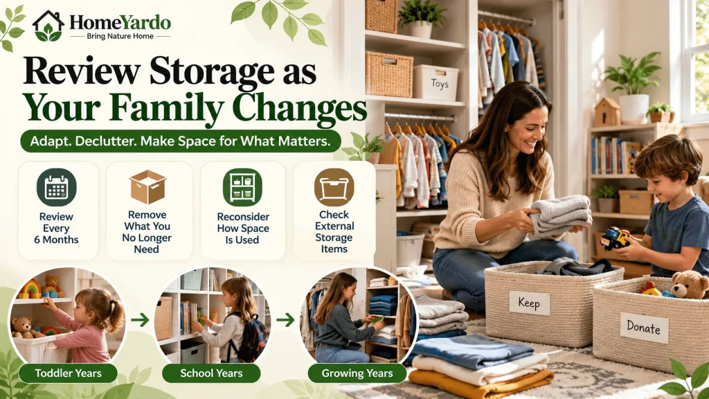 Review Storage as Your Family Changes