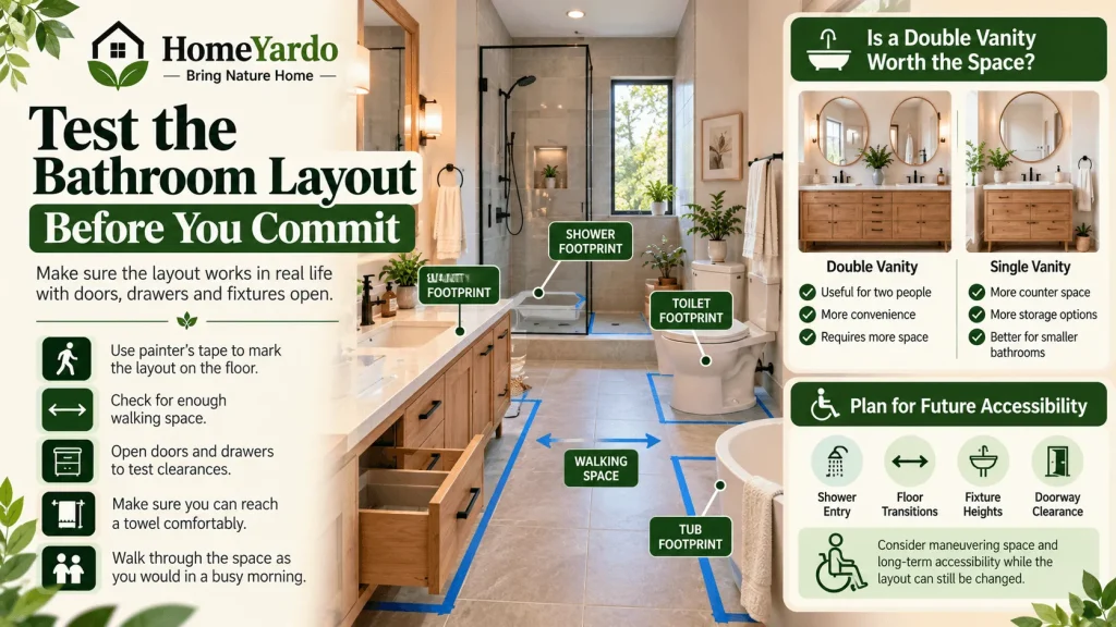 Test the Bathroom Layout Before You Commit