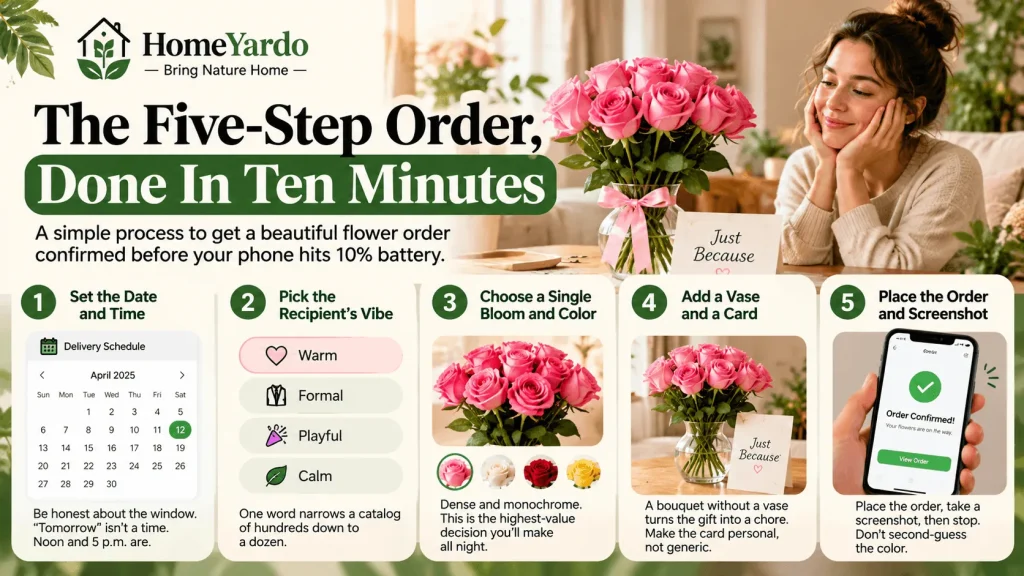 The Five-Step Order, Done In Ten Minutes