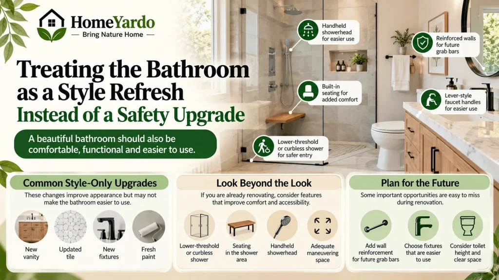 Treating the Bathroom as a Style Refresh Instead of a Safety Upgrade